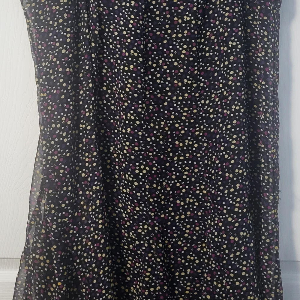 Cato Multicolor Dotted A-Line Skirt